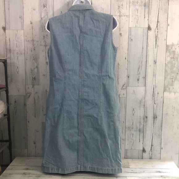 Sonoma Light Wash Denim Dress Medium - Picture 3 of 10